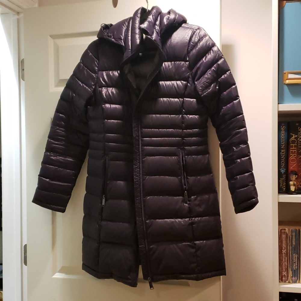 Eggplant down coat